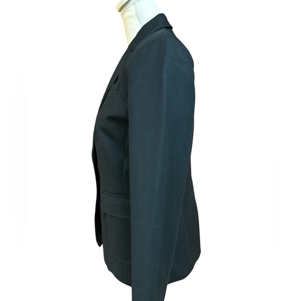 Banana Republic Black Stretch Sleek Cotton/Lyocell Lightweight Jacket Blazer S4 - Picture 2 of 10